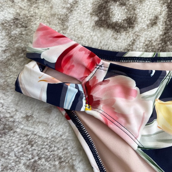 Kona Sol Floral Print Bikini Bottom NWT - Picture 3 of 7